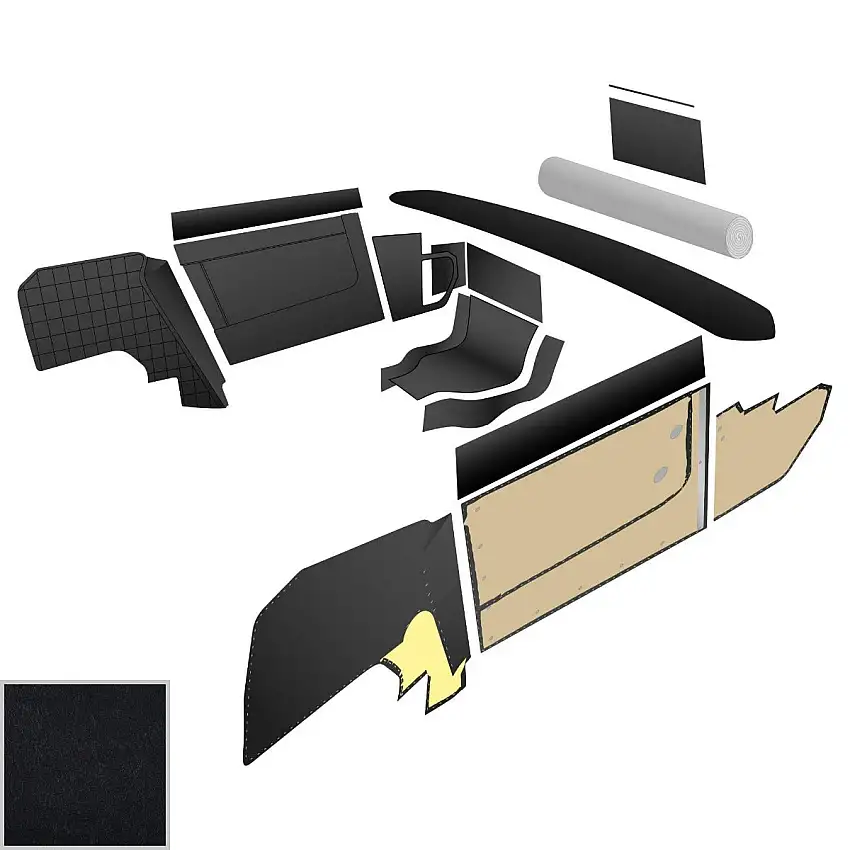 BJ8 Complete Vinyl Panel Kits, Late Type
