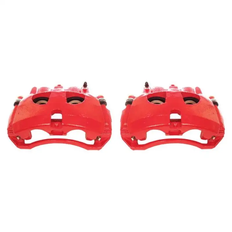Power Stop 09-10 Dodge Ram 2500 Front Red Calipers w/Brackets - Pair