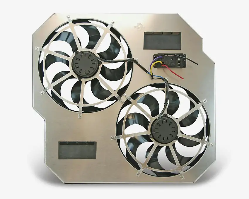 Flex-A-Lite 104641 Fan Electric 15 dual shrouded puller w/ variable speed control