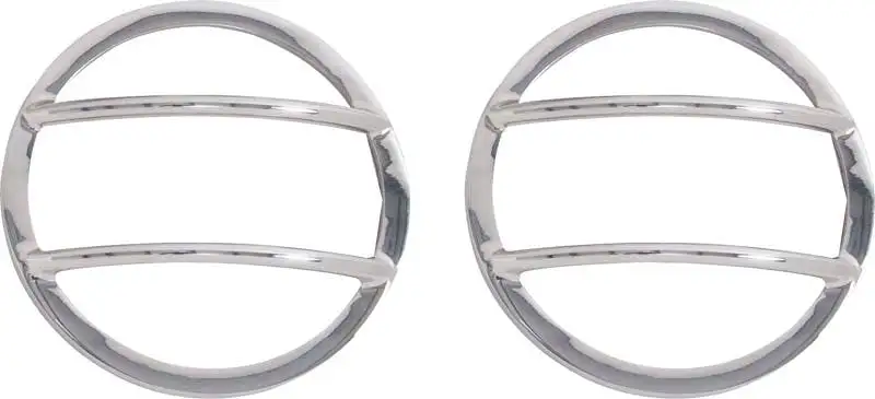 Kentrol 30009 Jeep JK Front Marker Covers Pair 07-18 Wrangler JK Polished Silver Kentrol