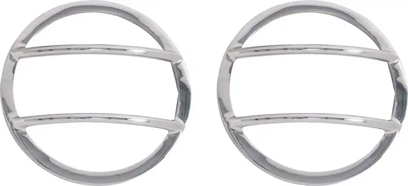 Kentrol 30014 Jeep JK Fog Light Cover Pair 07-18 Wrangler JK Polished Silver Kentrol