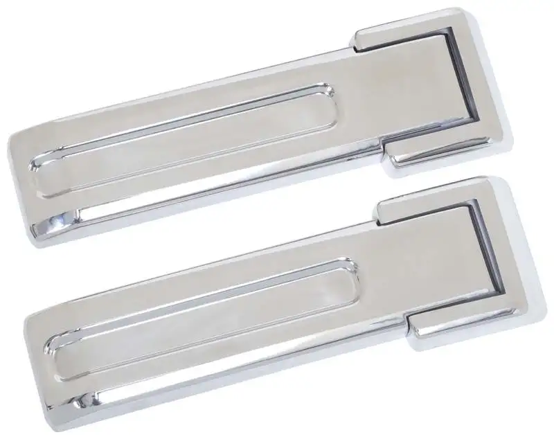 Kentrol 30017 Jeep JK Tailgate Hinge Overlays 4 Pieces 07-18 Wrangler JK Polished Silver Kentrol