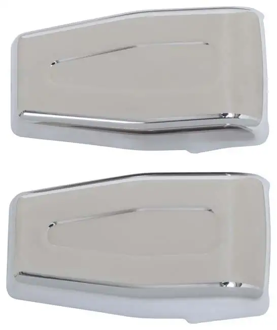 Kentrol 30018 Jeep JK Liftgate Hinge Overlays Pair 07-18 Wrangler JK Polished Silver Kentrol
