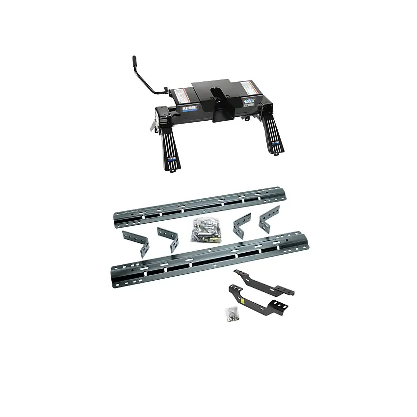 2011-2014 GMC Sierra 3500 HD Reese 16K Fifth Wheel, Dual Jaw, Complete System (Includes Rails & Custom Fit Brackets)