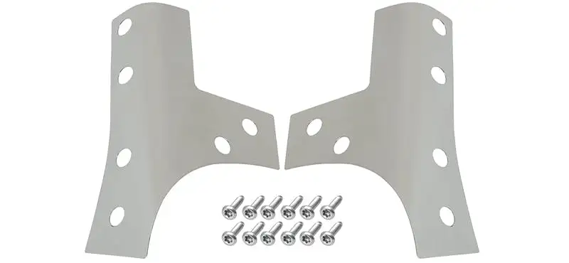 Kentrol 30074 Jeep JK Windshield Support Overlays Pair 07-18 Wrangler JK Polished Silver Kentrol