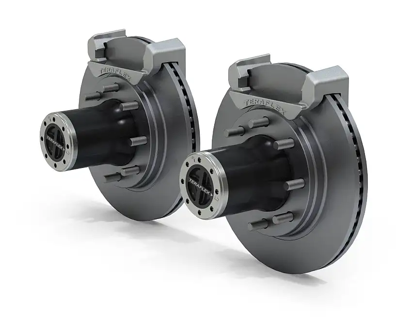 TeraFlex Front 8-Lug Locking Hub Conversion Kit Without Brakes For 2007-18 Jeep Wrangler JK 2 Door & Unlimited 4 Door Model 3034411