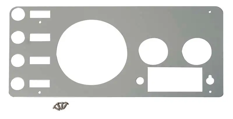 Kentrol 30412 Jeep CJ Gauge Cover 77-86 CJ Polished Silver Kentrol