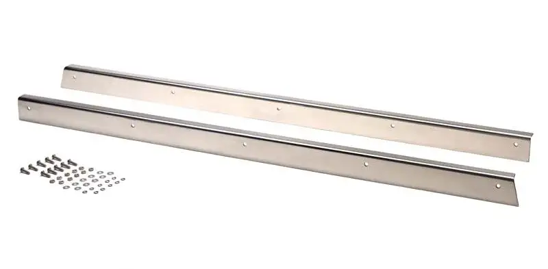Kentrol 30413 Jeep CJ5 Rocker Guards Pair 55-83 CJ5 Polished Silver Kentrol