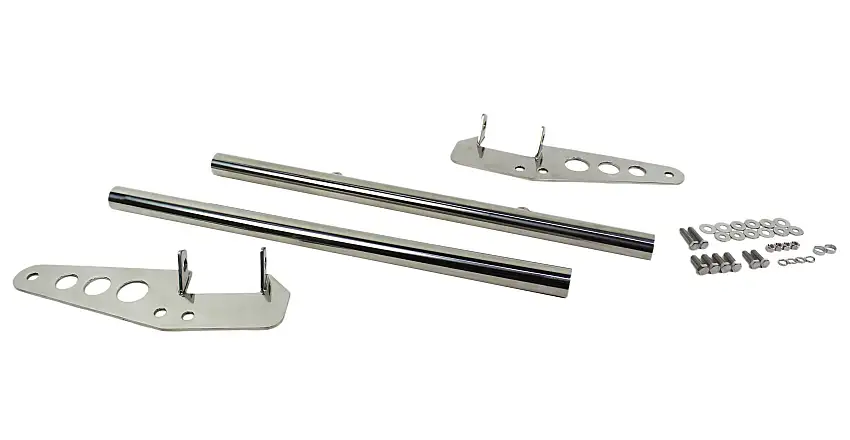 Kentrol 30418 Jeep CJ Grill Guard 55-86 CJ Polished Silver Kentrol