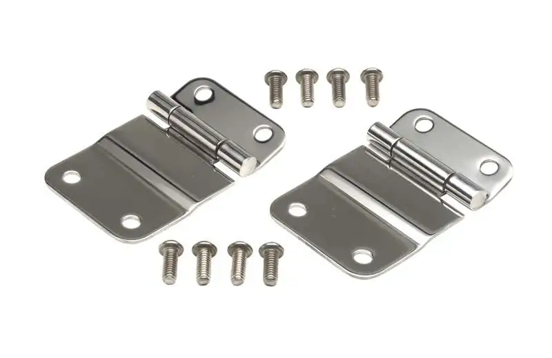 Kentrol 30419 Jeep CJ Tailgate Hinge Pair 76-86 CJ7 Polished Silver Kentrol