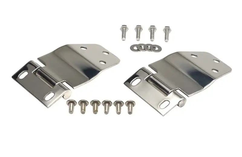 Kentrol 30421 Jeep CJ7 Liftgate Hinge Pair 77-86 CJ7 Polished Silver Kentrol
