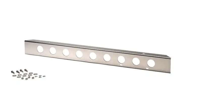 Kentrol 30428 Jeep CJ 42 Inch Front Bumper with holes 45-86 CJ Polished Silver Kentrol