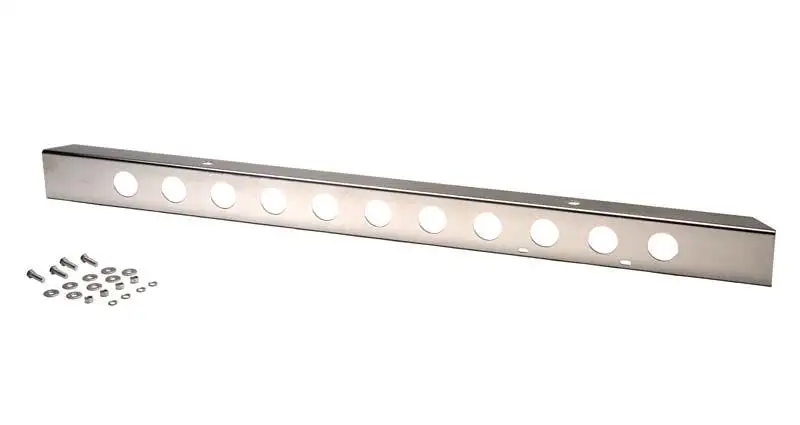 Kentrol 30429 Jeep CJ 54 Inch Front Bumper with holes 45-86 CJ Polished Silver Kentrol