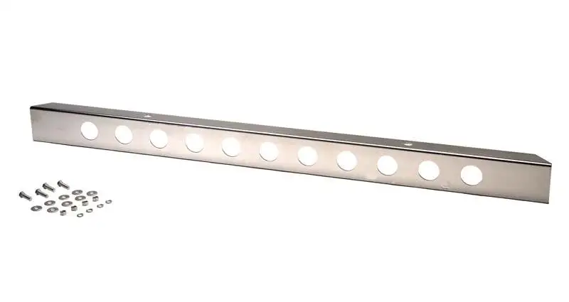 Kentrol 30429WH Jeep CJ 54 Inch Front Bumper with holes (No License Plate Holes) 45-86 CJ Polished Silver Kentrol
