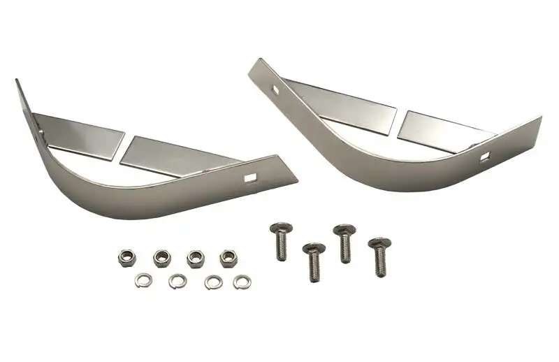 Kentrol 30435 Jeep YJ Rear Body Guard Pair 87-95 Wrangler TJ Polished Silver Kentrol