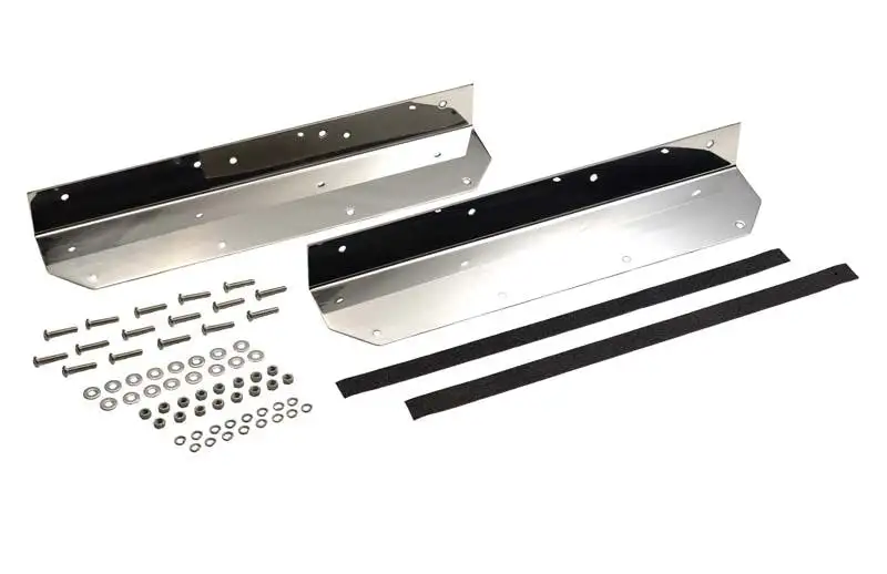 Kentrol 30447 Jeep YJ Step Cover Inlay Pair 87-95 Wrangler TJ Polished Silver Kentrol