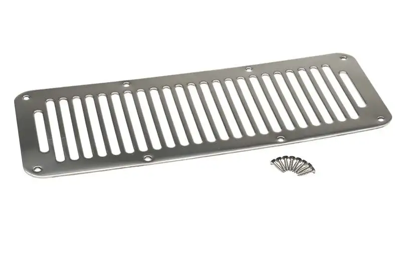 Kentrol 30458 Jeep YJ Hood Vent 8 Holes 87-95 Wrangler TJ Polished Silver Kentrol
