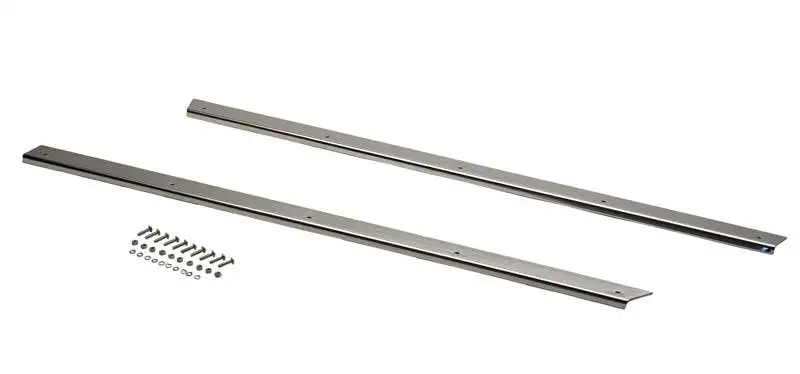 Kentrol 30462 Jeep YJ Rocker Guards Pair 87-95 Wrangler TJ Polished Silver Kentrol