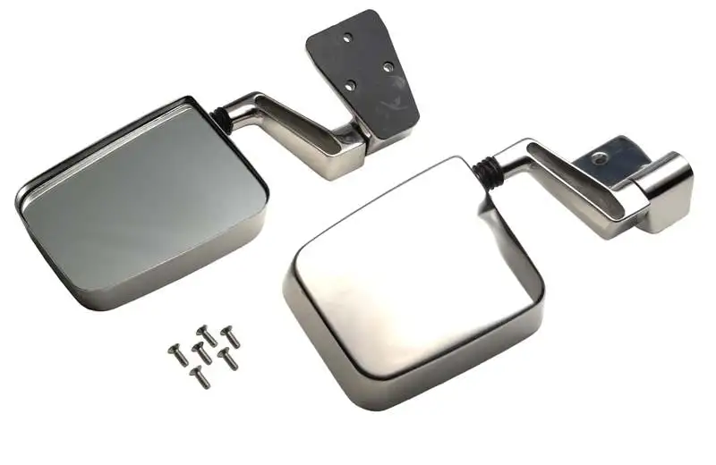 Kentrol 30475 Jeep YJ/TJ Mirror Kit Pair 88-06 Wrangler YJ/TJ Polished Silver Kentrol