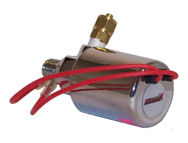 Kleinn Automotive Air Horns 307-24 24-volt air horn solenoid for air horns. 1/4in. OD tube in; 1/4in. M NPT out.