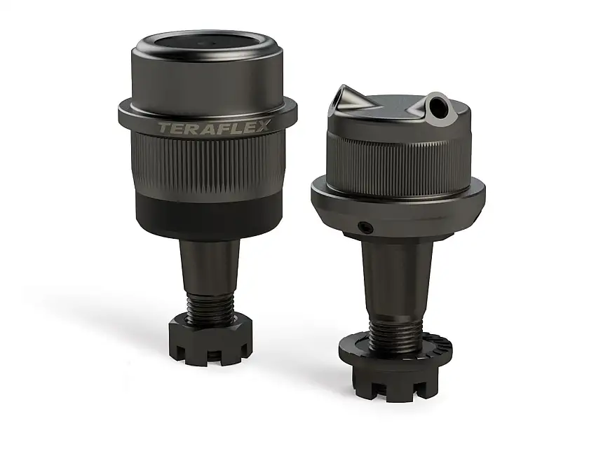TeraFlex Dana 30 Or 44 HD Ball Joint Pair (Knurled) For 2007-18 Jeep Wrangler JK 2 Door & Unlimited 4 Door Models 3440020