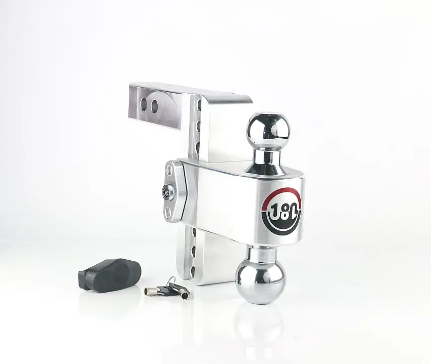 Weigh Safe 180 Hitch - Drop Hitch w/Chrome Combo Ball - 6" Drop for 2" Shank CTB6-2