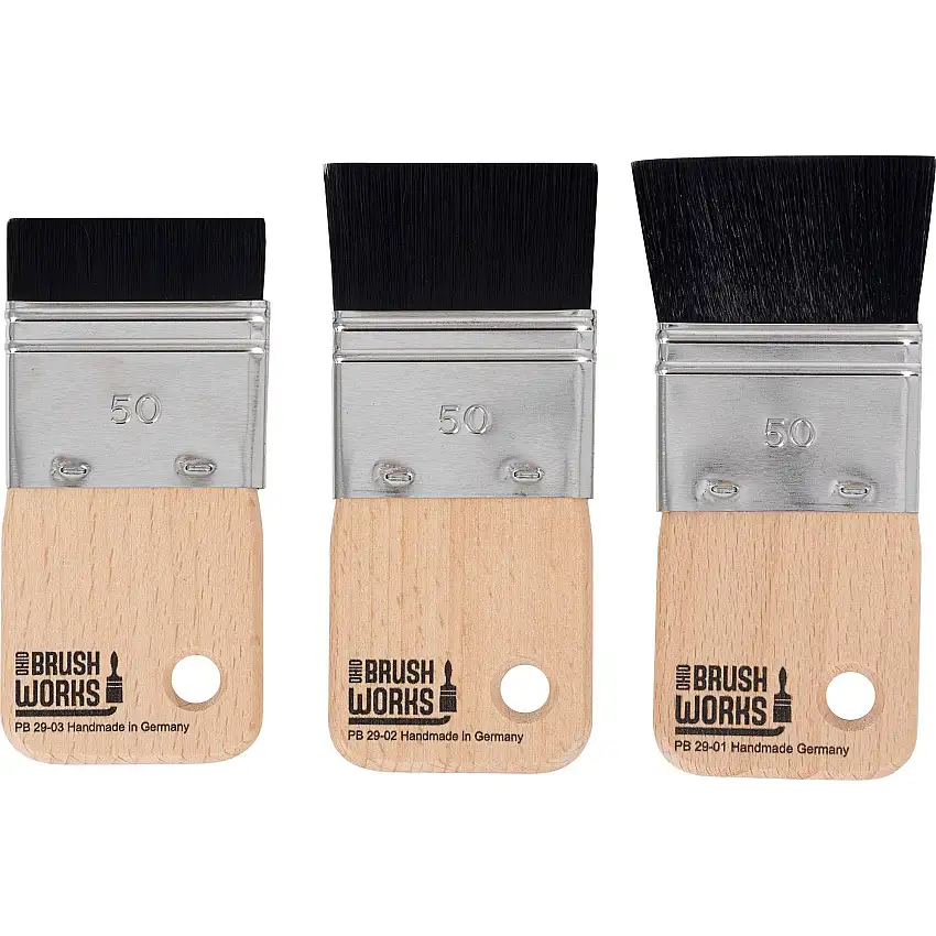 Three Piece Interior Detail Brush Set by Ohio Brush Works