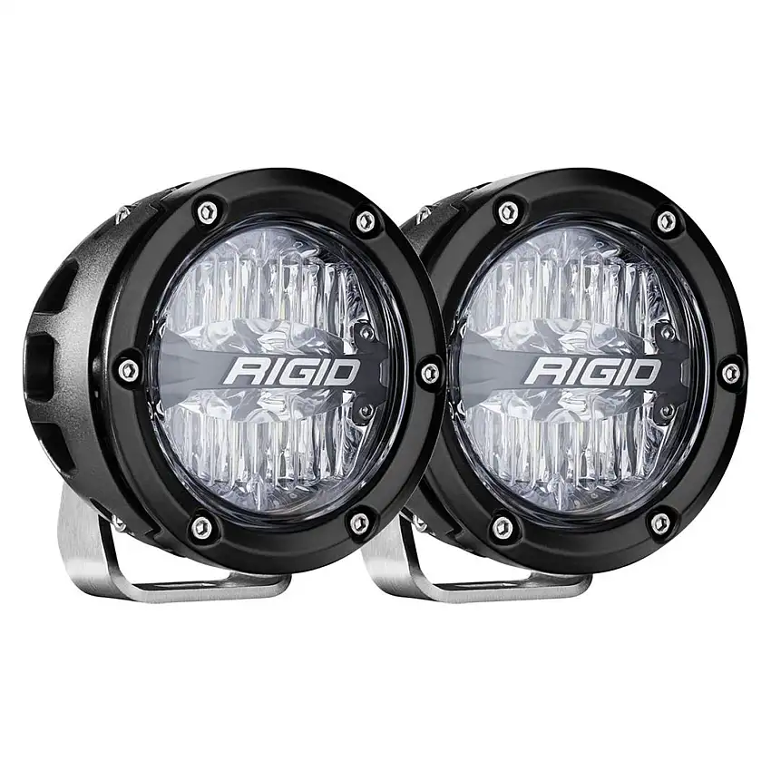 RIGID Industries 36401 360-SERIES 4in. OFF-ROAD LAMP; DRIVE BEAM; RGBW BACKLIGHT; SET/2