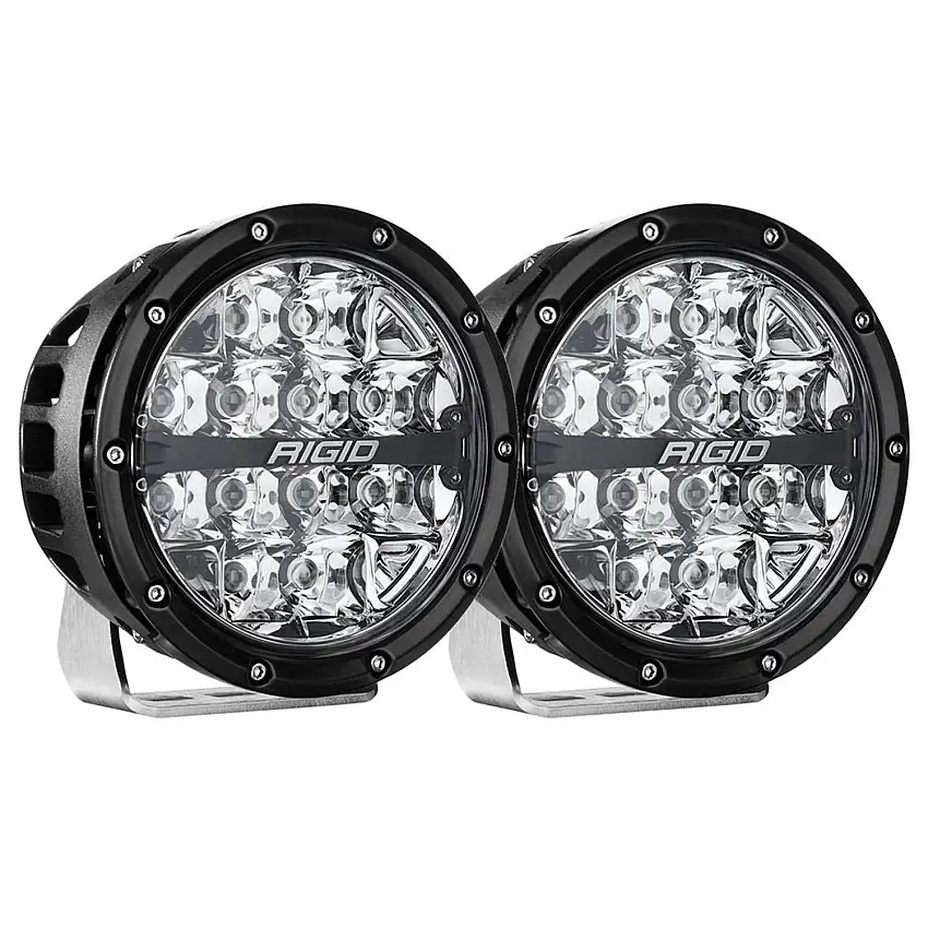 RIGID Industries 36412 360-SERIES 6in. OFF-ROAD LAMP; SPOT BEAM; RGBW BACKLIGHT; SET/2