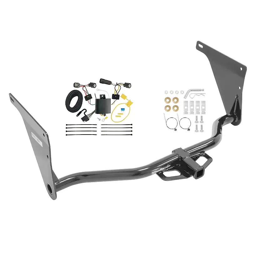2017-2018 Ford Escape Draw-tite Class 2 Trailer Hitch, 1-1/4 Inch Square Receiver Bundle w/ Plug-n-Play T-One Wiring Harness 36524