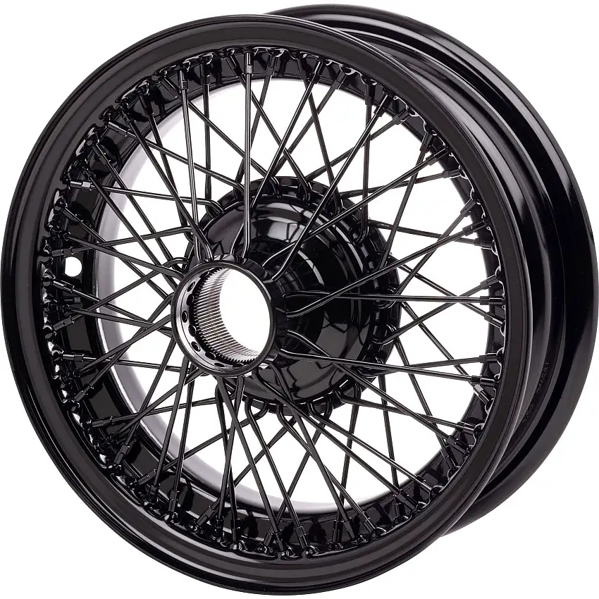 Dayton Wire Wheel, 16" X 5", Black, 60-Spoke