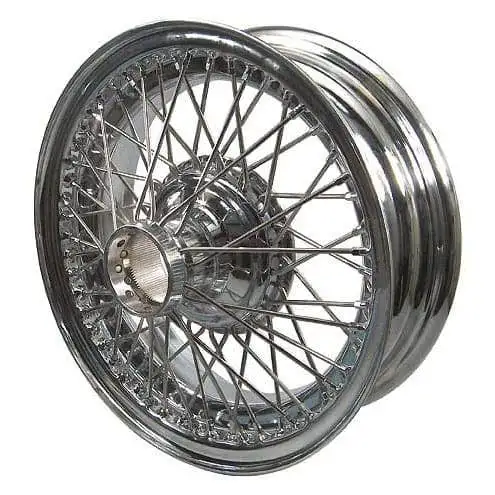 Dayton Wire Wheel, 16" X 5", Chrome, 60-Spoke, Jaguar XK120, 140, 150