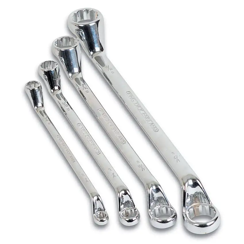 Whitworth Box End Wrench Set by King Dick, Set of 4