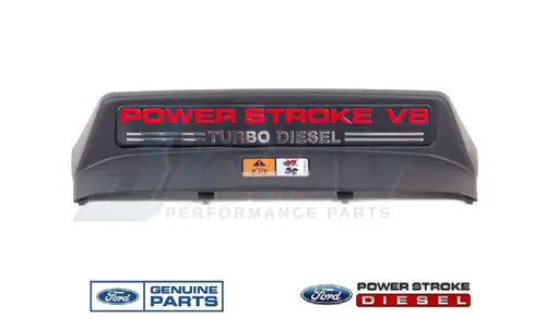 6.0L OEM FAN SHROUD COVER WARNING LABEL