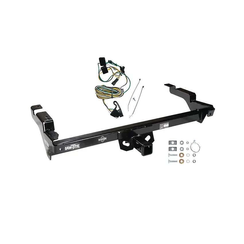 1987-1995 Chevrolet G20 Draw-tite Class 3 Trailer Hitch, 2 Inch Square Receiver Bundle w/ Plug-n-Play T-One Wiring Harness 41121