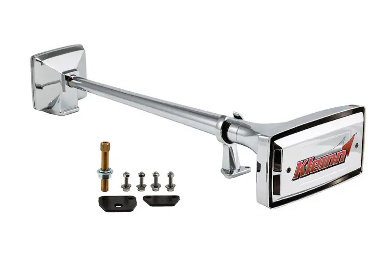 Kleinn 25 inch Chrome Zinc Roof Mount Horn Square Trumpet End with Horn Cover | 412