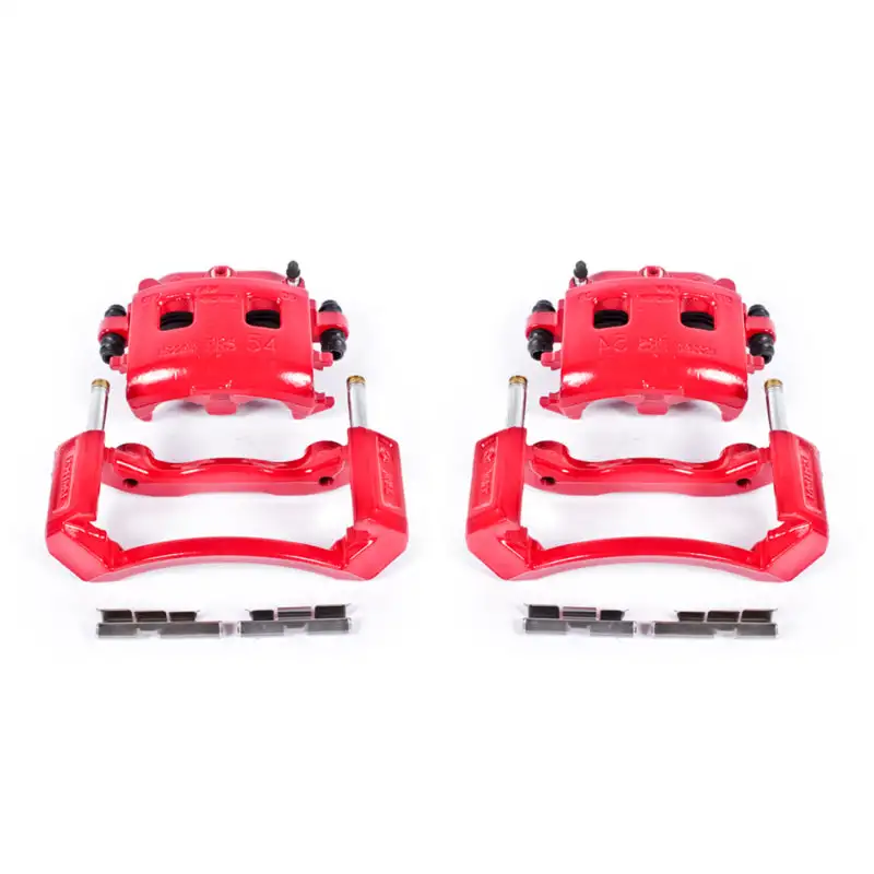Power Stop 02-05 Dodge Ram 1500 Front Red Calipers w/Brackets - Pair