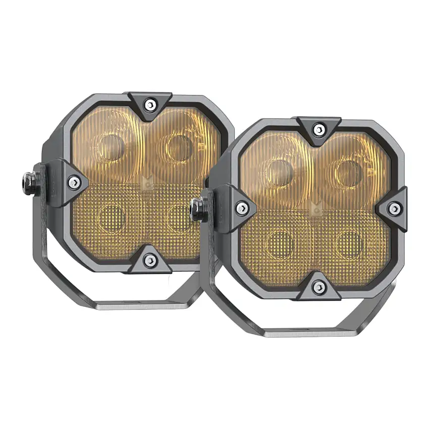 ARC Lighting 4211D Concept Pod Pro, 3” Cube, Driving Beam, U Bracket Mount, W/ SafeSwap Lenses