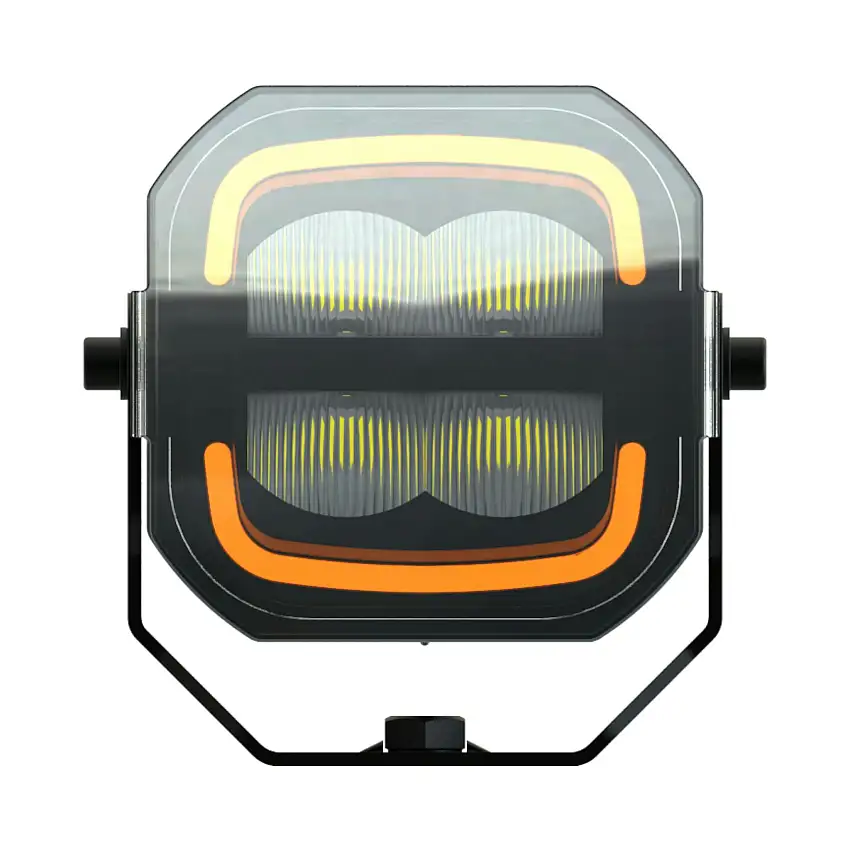 ARC Lighting 4231D Concept Pod Pro Max 5, 5” Pod, Driving Beam, U Bracket Mount, Tri Color DRL
