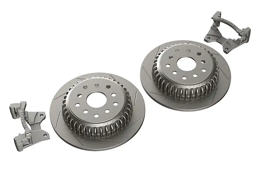 TeraFlex Performance Rear Big (Slotted) Rotor Kit For 2007-18 Jeep Wrangler JK 2 Door & Unlimited 4 Door 4304460