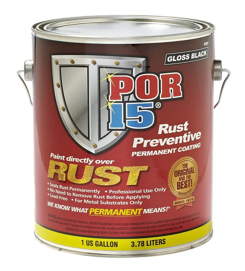 POR-15 Rust Preventive Coating 1 Gallon In Gloss Black 45001