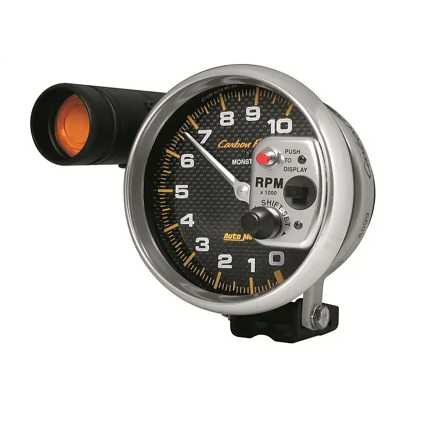 Auto Meter 5" Carbon Tach with Shift Light 4899
