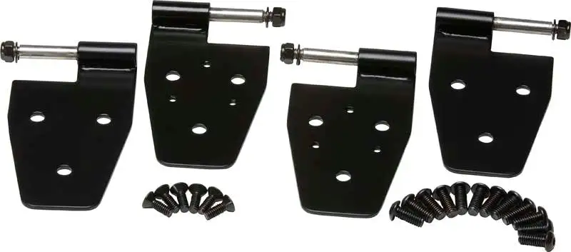 Kentrol 50441 Jeep YJ Door Hinge Set 4 Pieces 87-95 Wrangler TJ Powdercoat Black Kentrol