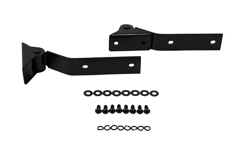 Kentrol 50442 Jeep YJ Tailgate Hinge Pair 87-95 Wrangler TJ Powdercoat Black Kentrol