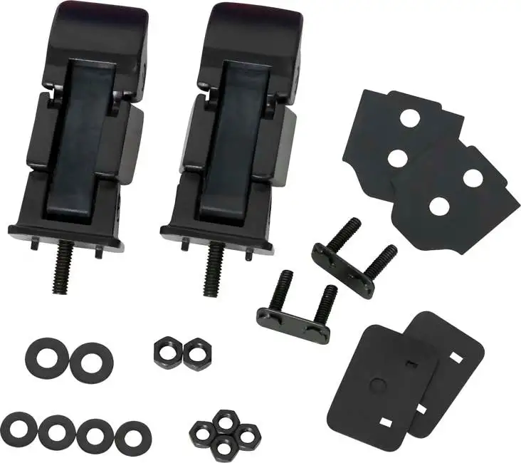 Kentrol 50489 Jeep TJ Hood Catch Pair 97-06 Wrangler TJ Powdercoat Black Kentrol