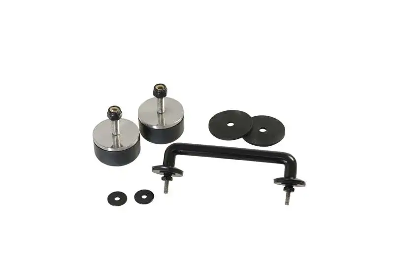 Kentrol 50503 Jeep TJ/JK Windshield Tie Down Kit 97-14 Wrangler TJ/JK Powdercoat Black Kentrol