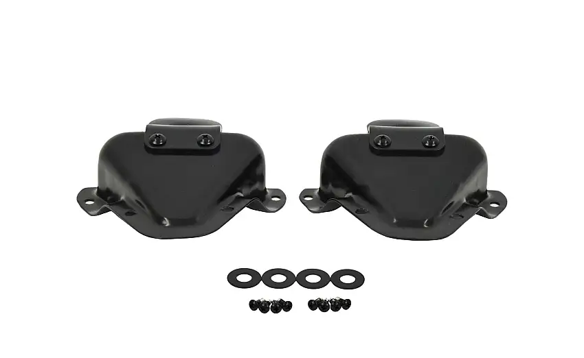 Kentrol 50513 Jeep CJ/YJ Interior Door Latch Brackets Pair 81-95 CJ and Wrangler YJ Powdercoat Black Kentrol