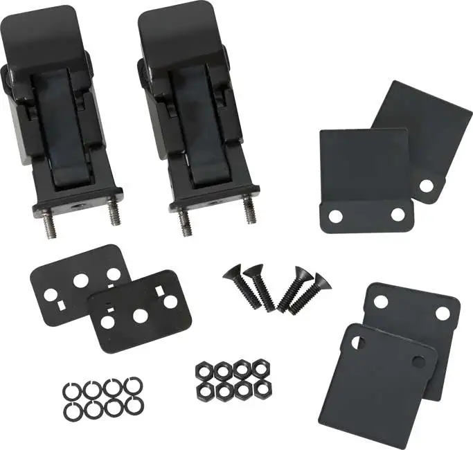 Kentrol 50563 Jeep CJ/YJ Hood Catch Pair TJ Style 42-95 CJ and Wrangler YJ Powdercoat Black Kentrol