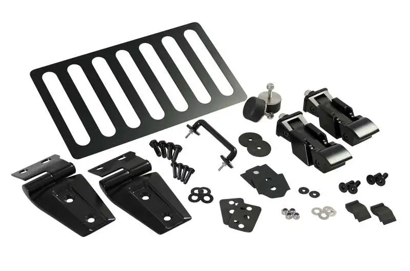Kentrol 50588 Jeep JK Hood Kit 07-18 Wrangler JK Powdercoat Black Kentrol