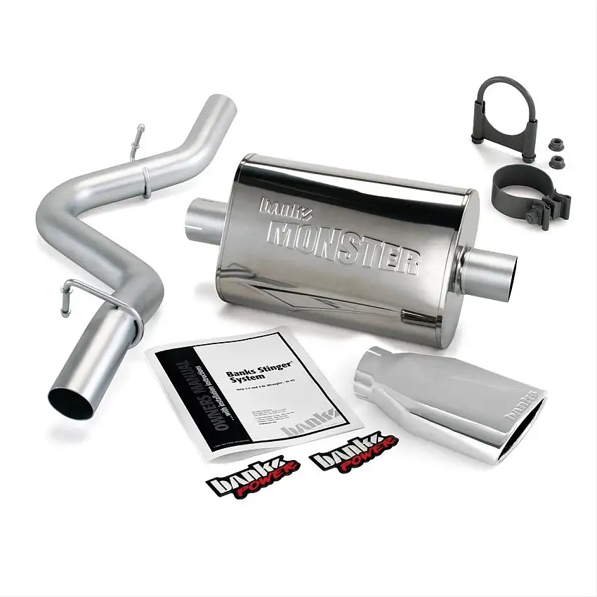 Banks Power Monster Exhaust For 1997-99 Jeep Wrangler TJ With 2.5L or 4.0L 51312